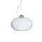 Besa Lighting Pape 10 Cord Pendant, Opal Ribbed, Satin Nickel Finish, 1x100W Incandescent 1KX-491207-SN - alternate 1